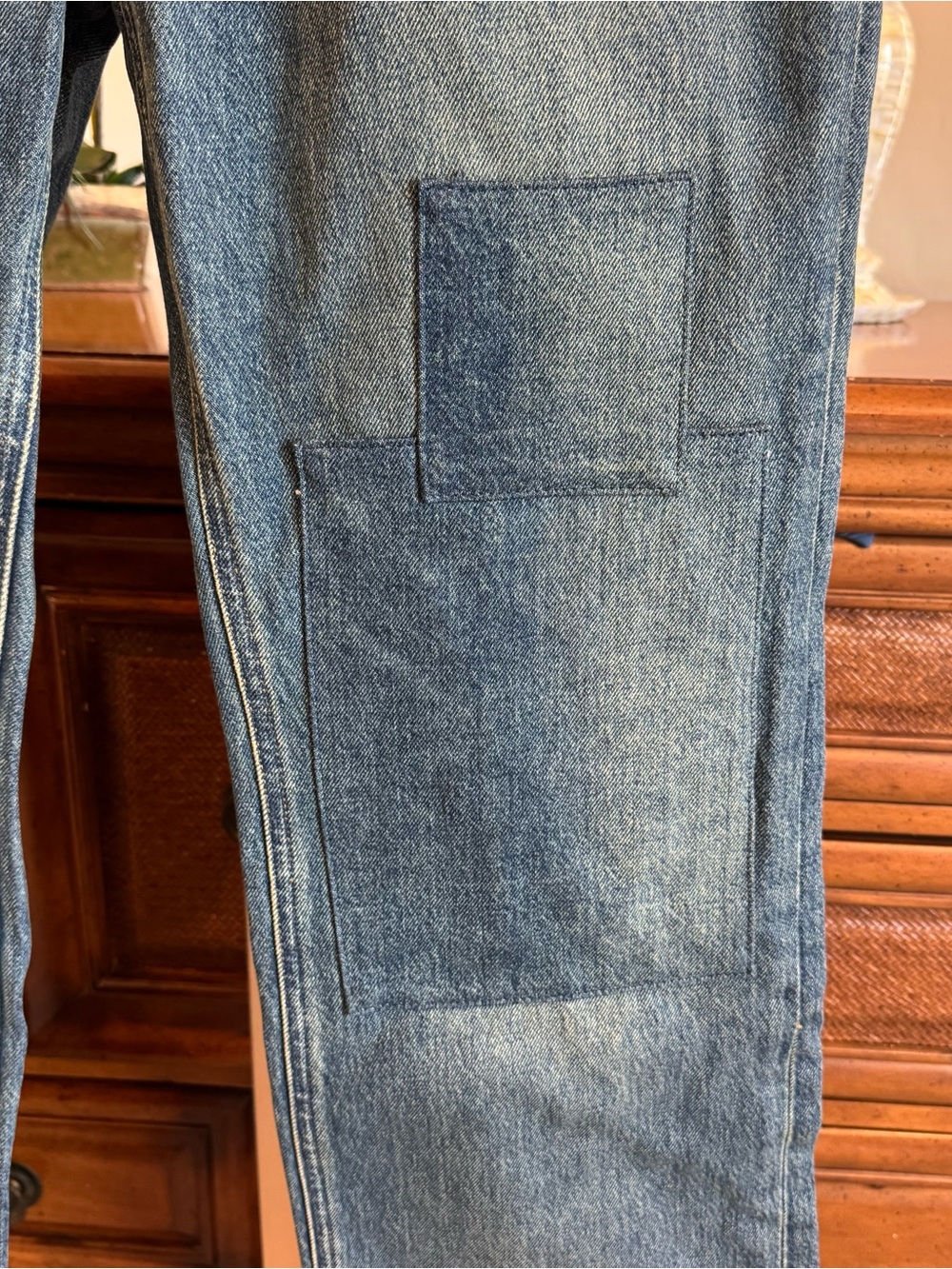 Good American The Khloé Jean Patchwork Straight 27 - Picture 10 of 14